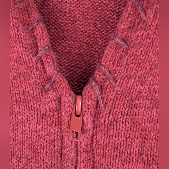 Tiara International XL Zippered Cardigan Red Nordic - Picture 4 of 9